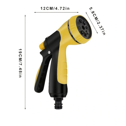 1PC8 Function Garden Water Gun Sprinkler Garden High-Pressure Car Washing Water Gun Garden Watering Sprinkler
