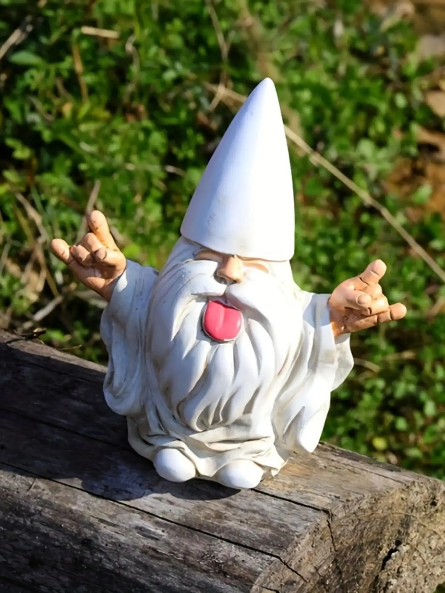 1pc Rocker Gnome Garden Statues Will Rock Your Fairy Garden And Garden Gnomes Outdoor Statues, Garden Gnome Statue, Garden Decor