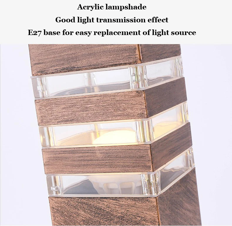 (WECUS) Outdoor Waterproof Lawn Light Garden Modern Minimalist Landscape Light Garden Light Villa Garden Light