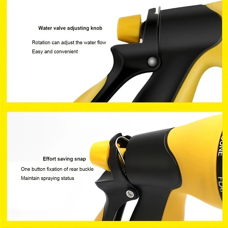 1PC8 Function Garden Water Gun Sprinkler Garden High-Pressure Car Washing Water Gun Garden Watering Sprinkler