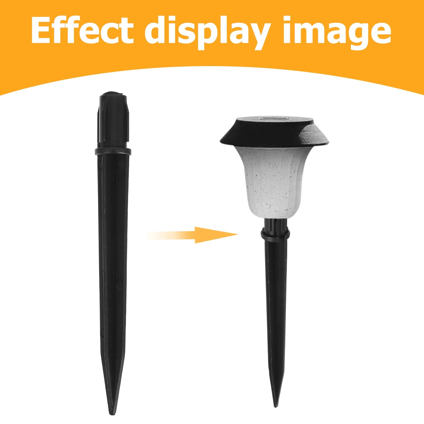 20pcs Garden Lamp Stake Accessories Yard Stakes Garden Picket Outdoor Stake For Outdoor Yard Light Skewer Stakes Short 13cm